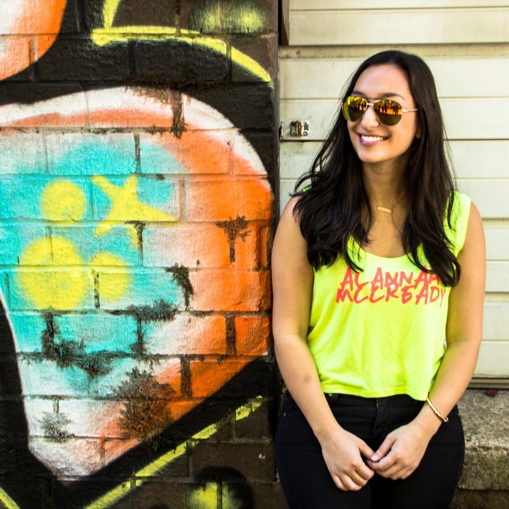 Neon Crop Top - Classic Logo