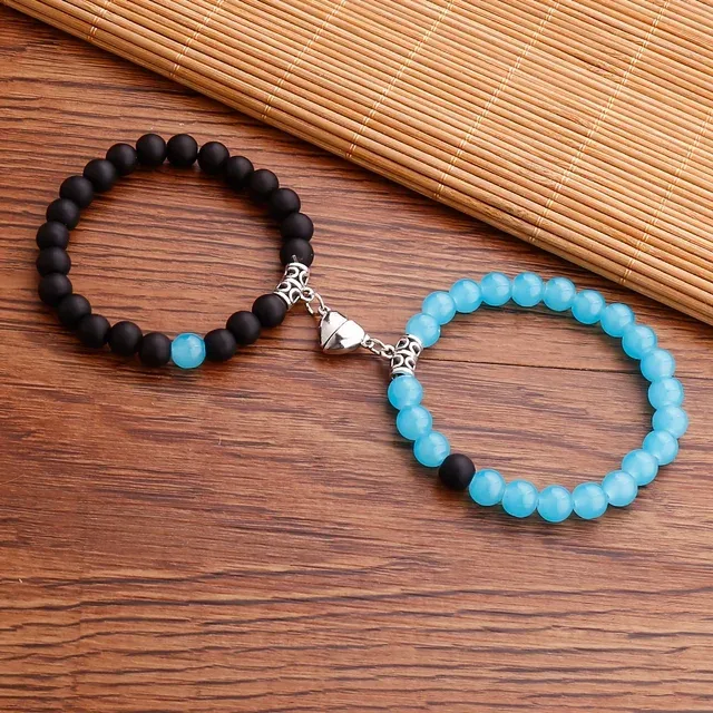colorful magnetic heart bracelet