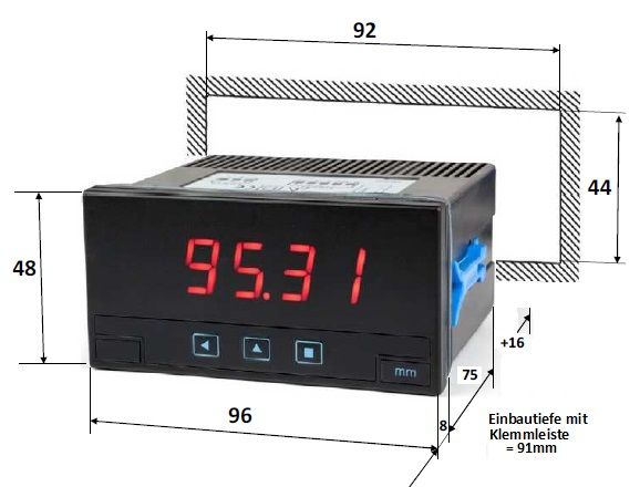 K-RD48 DC- Digitales Messgerät für Prozessgrößen