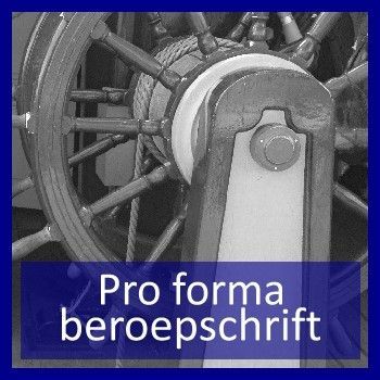 Pro forma beroepschrift