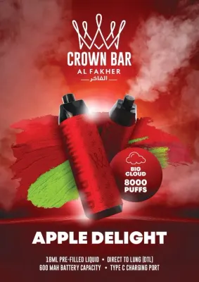 AL FAHKER CROWN BAR 8000 Puffs