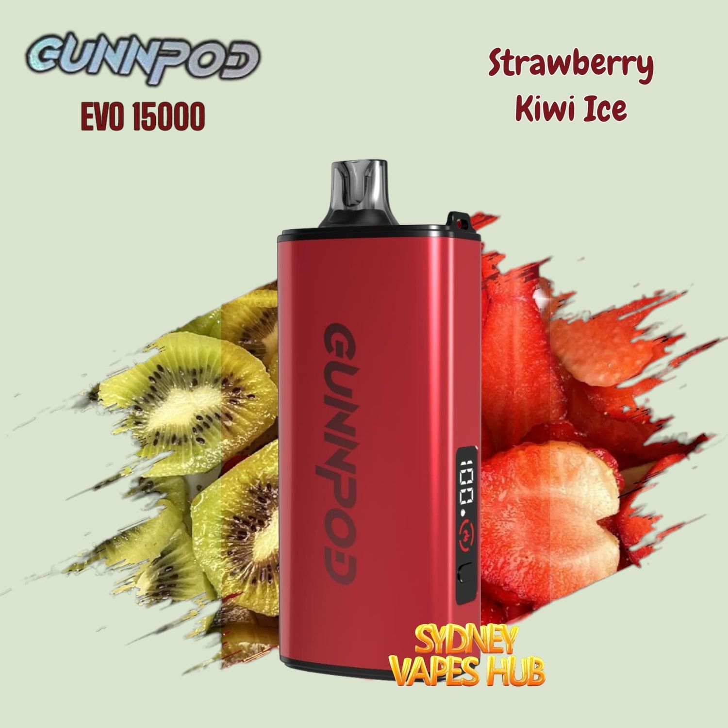 Gunnpod EVO Strawberry Kiwi Ice 15K