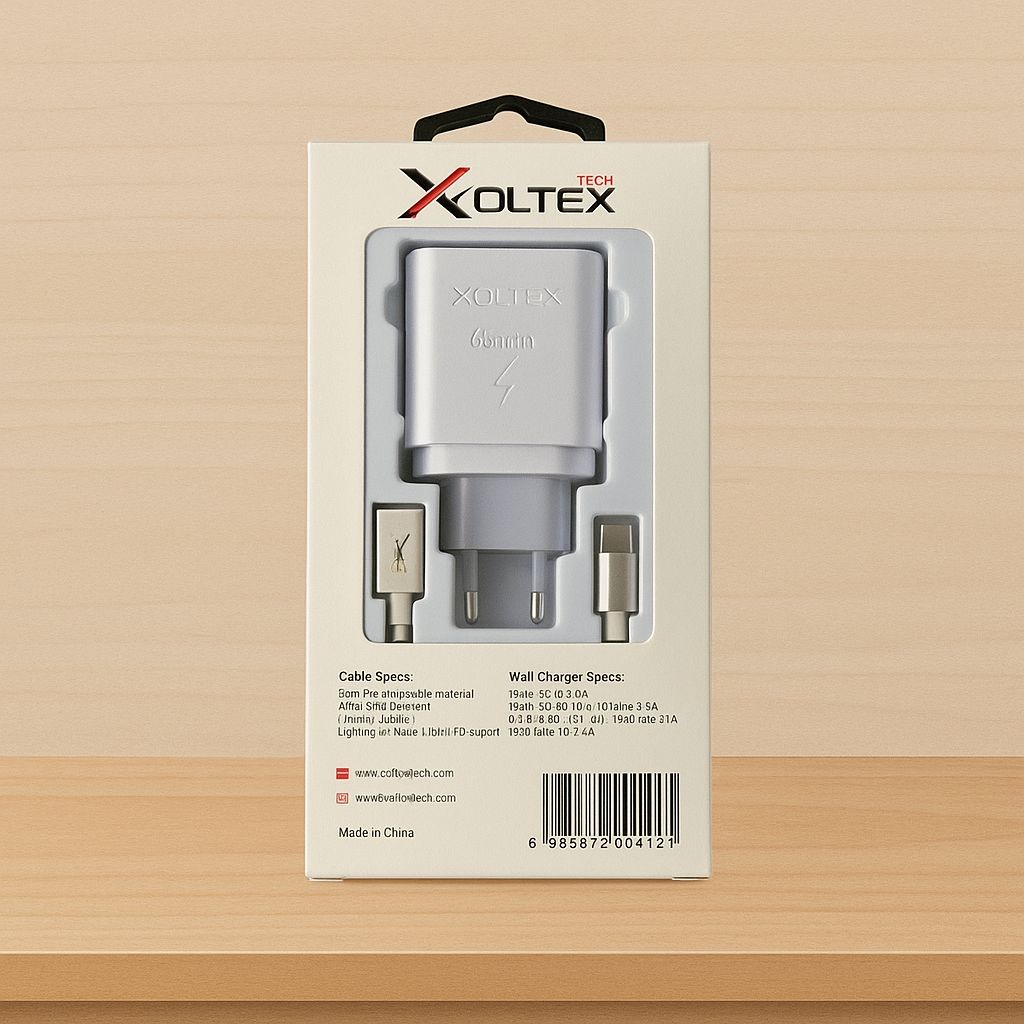 XOLTEX 27W PD Fast Charger &amp; Cable