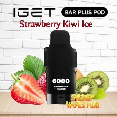 IGET Bar Plus Pod Strawberry Kiwi Ice