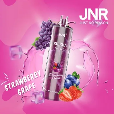 JNR ShiSha 12000 Puffs Strawberry Grape 12000 Puffs JNR ShiSha 12000 Puffs Strawberry Grape 12000 Puffs