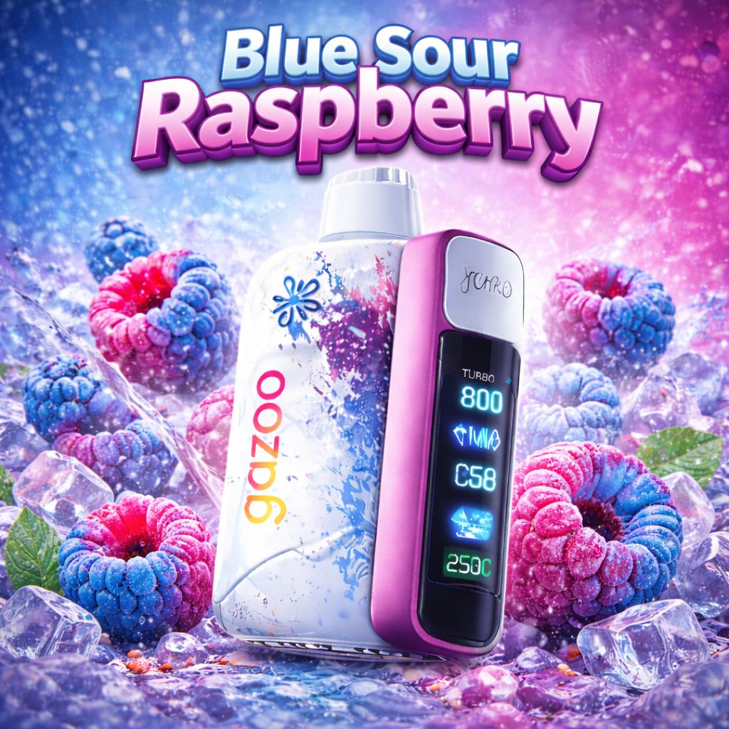 Gazoo Blue Sour Raspberry 15000 - Ali BarBar Alternative