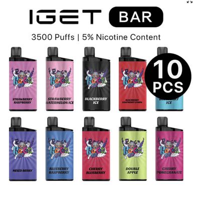 10 Pcs Iget Bar 3500 Puffs