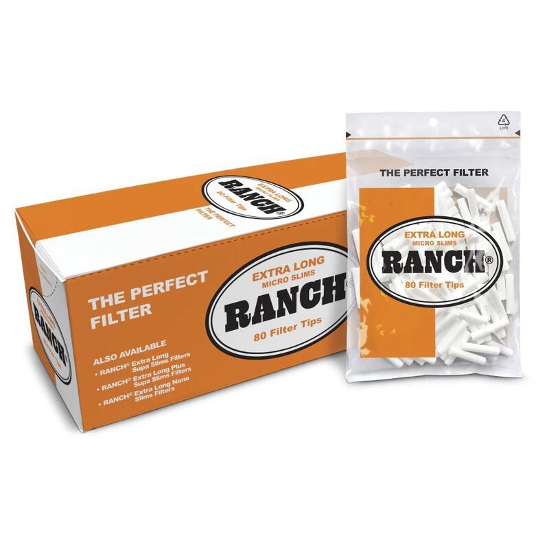 FILTERS RANCH - XL MICRO SLIMS  (Orange - Extra Long)