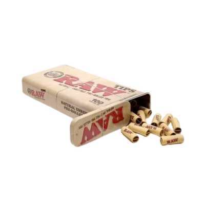RAW TIPS - Pre-Rolled Tin (100 tips)
