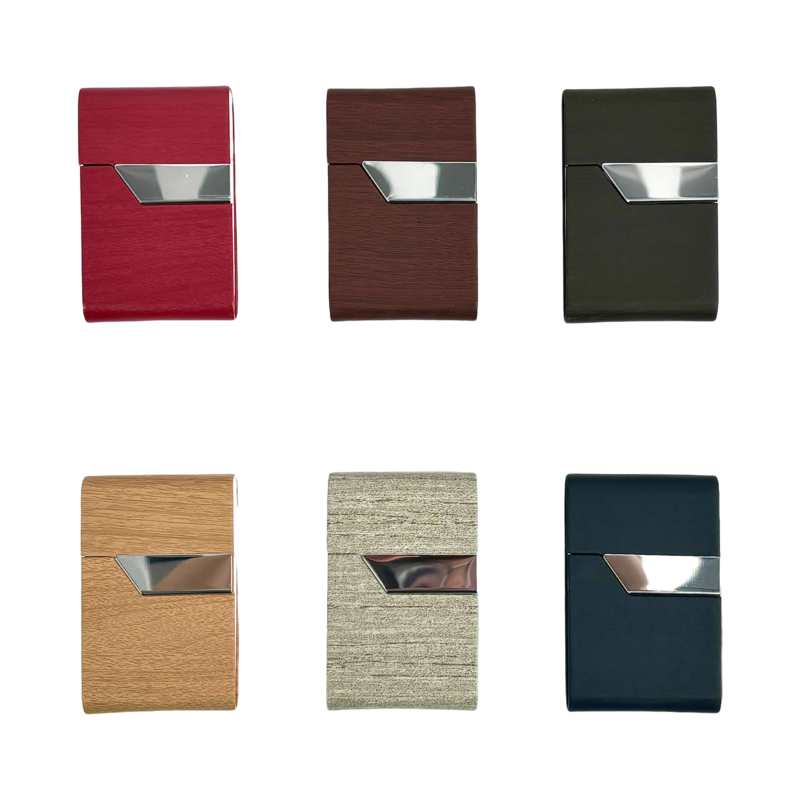 CIGARETTES CASE METAL - CC0125 SML Cork Wood 7&#39;s