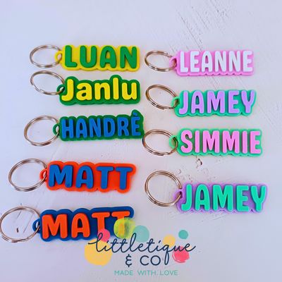 3D Bag Tag - Two Colours