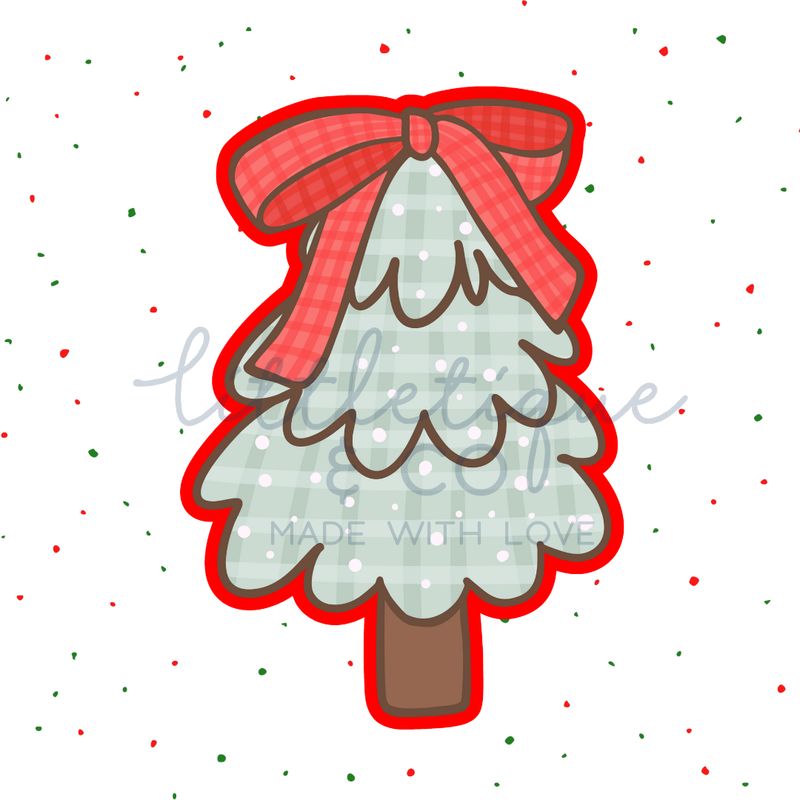 Christmas tree with bow