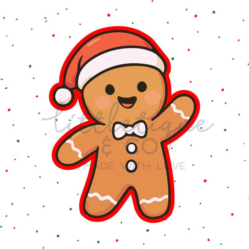 Gingerbread man with hat