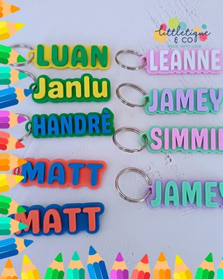 3D Bag Tag (Name) - 2 Colours