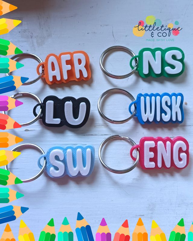 Subject tags for book bags