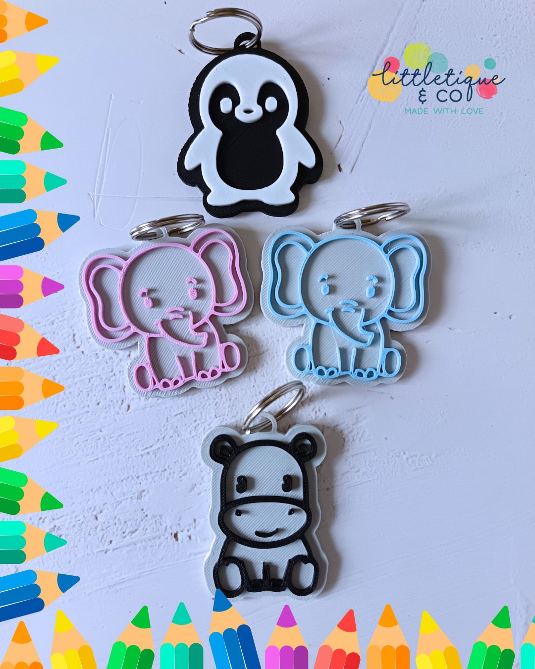 3D Bag Tag (Theme Icon) - 2 Colours