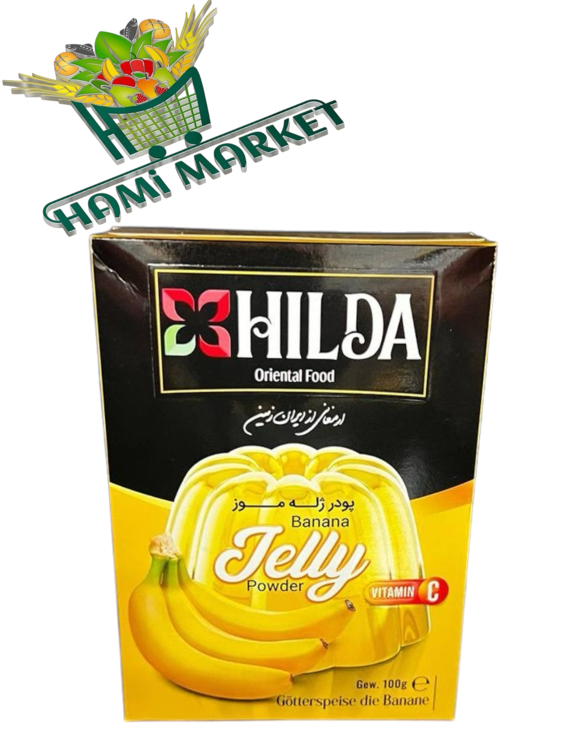 Bananengelepulver Hilda پودر ژله با طعم موز