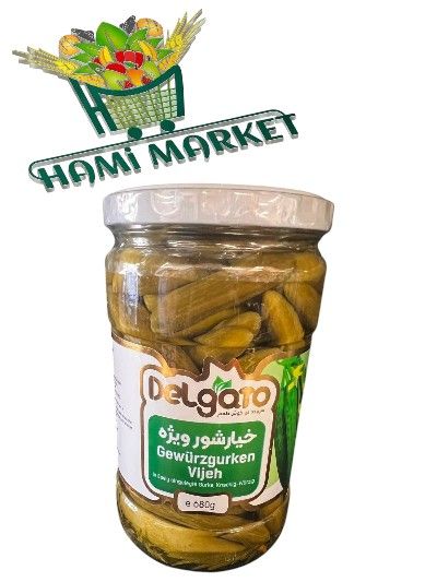 Gwürzgurken Vijeh Delgato  خیار شور ویژه
