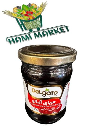 Sauerkirschen Brotaufstrich Delgato مربای آلبالو Sauerkirschen Brotaufstrich Delgato مربای آلبالو