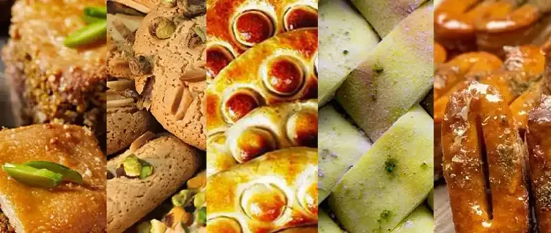 Konditoreiwaren    شیرینی و قنادی