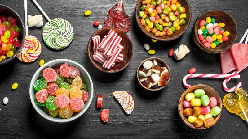 Süßigkeiten  شکلات و آبنبات