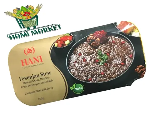 Fesenjan-Eintopf aus der Dose ohne Fleisch (enthält entsteinte Pflaumen) Hani    کنسرو خورش فسنجان  بدون گوشت (حاوی آلو بدون هسته)