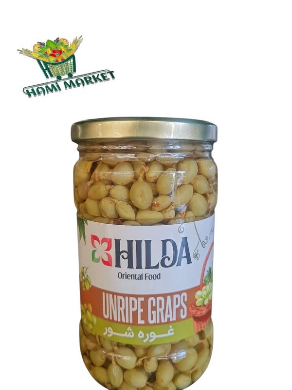 Eingelegter Unreife Trauben Hilda غوره شور هیلدا