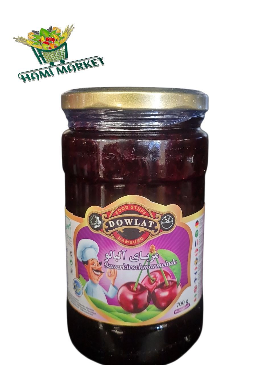 Kirschmarmelade dowlat مربای آلبالو دولت