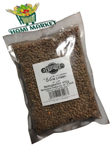 Grüne ​Linsen Espido   عدس سبز اسپیدو 400 گرم