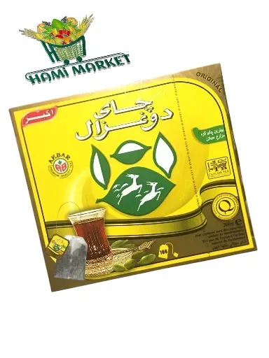 Schwarzer Tee Do Ghazal   چای خالص سیلان با عطر هل طبیعی ( چای کیسه ای ) دوغزال