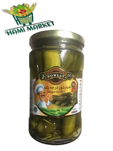 Eingelegte Salzgurken Dowlat  خیار شور درجه یک دولت 680 گرم