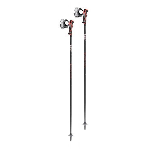Leki Airfoil 3D Ski Poles 2025, Colour: Black/Red, Season: Fall 24, Size: 130