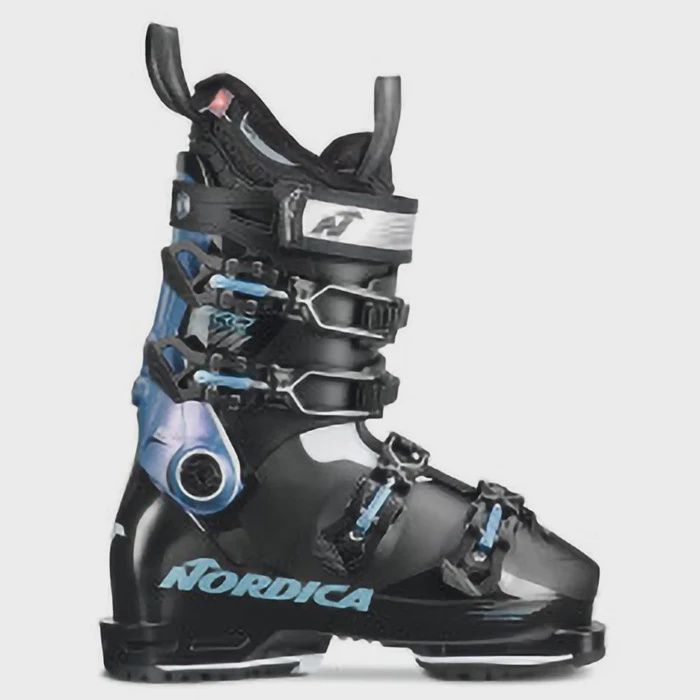 Nordica Promachine 95 W Ski Boots, Color: Black/Light Blue/White, Size: 22.5