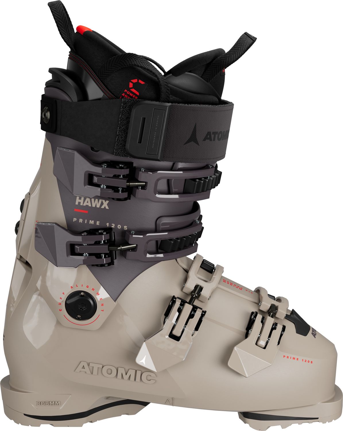 Atomic Hawx Prime 120 S GW Ski Boots, Color: CEMENT/NOT, Size: 25/25.5