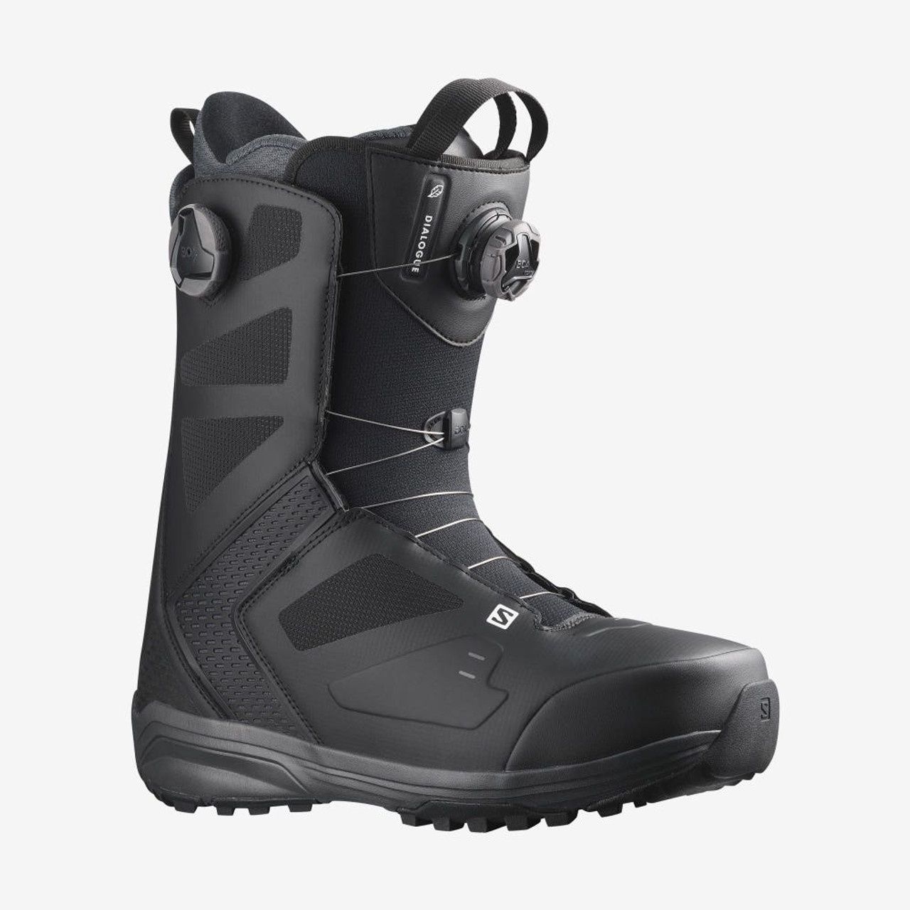 Salomon Dialogue Dual BOA Wide Snowboard Boots - 2023, Color: Black, Size: 26