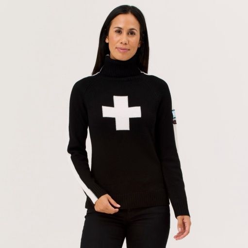 Krimson Klover Geneva Turtleneck Womens Sweater, Color: Heather Black, Size: M