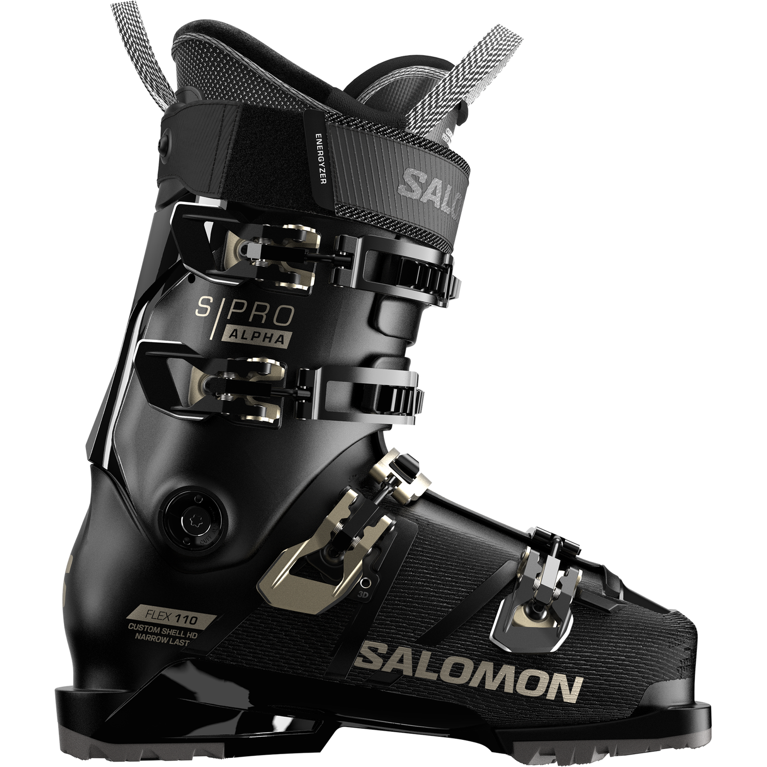 Salomon S/PRO Alpha 110 W GW Ski Boots, Color: Black/L, Size: 22/22.5