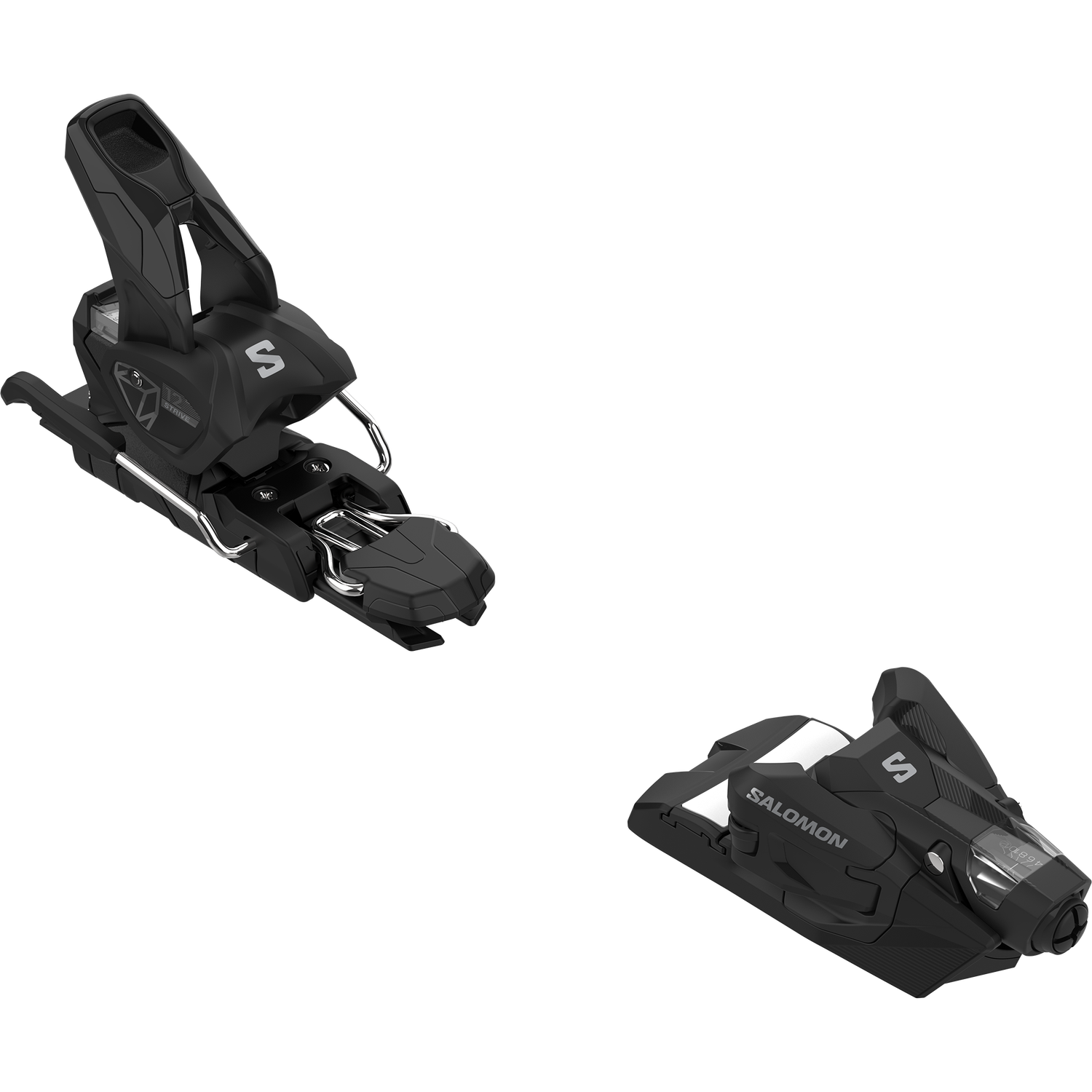 Salomon Strive 12 GW Ski Bindings, BRAKE WIDTH: 90mm, Color: Black/Silver, Season: 26-27
