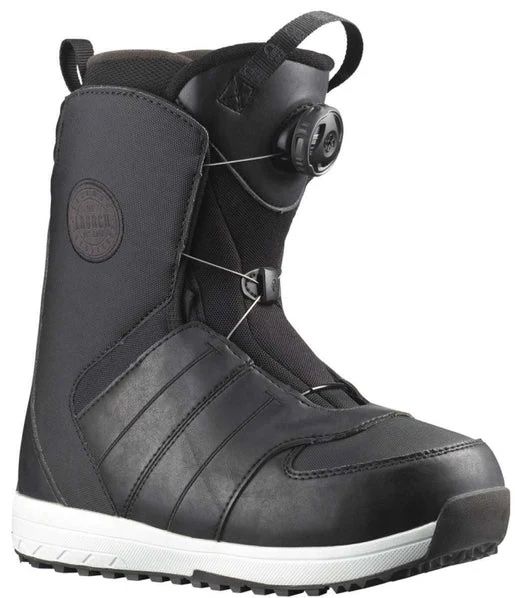 Salomon Launch BOA Jr Snowboard Boots, Color: Black/White, Size: 20cm