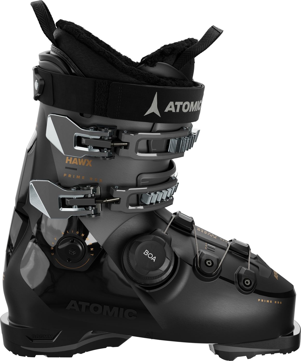 Atomic Hawx Prime 95 BOA W GW Ski Boots, Color: Black, Size: 22/22.5