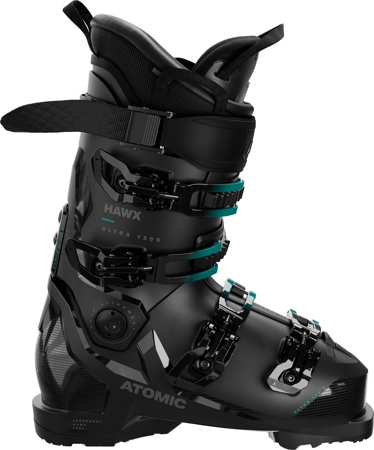 Atomic Hawx Ultra 130 S GW Ski Boots, Color: Black/Teal, Size: 25/25.5
