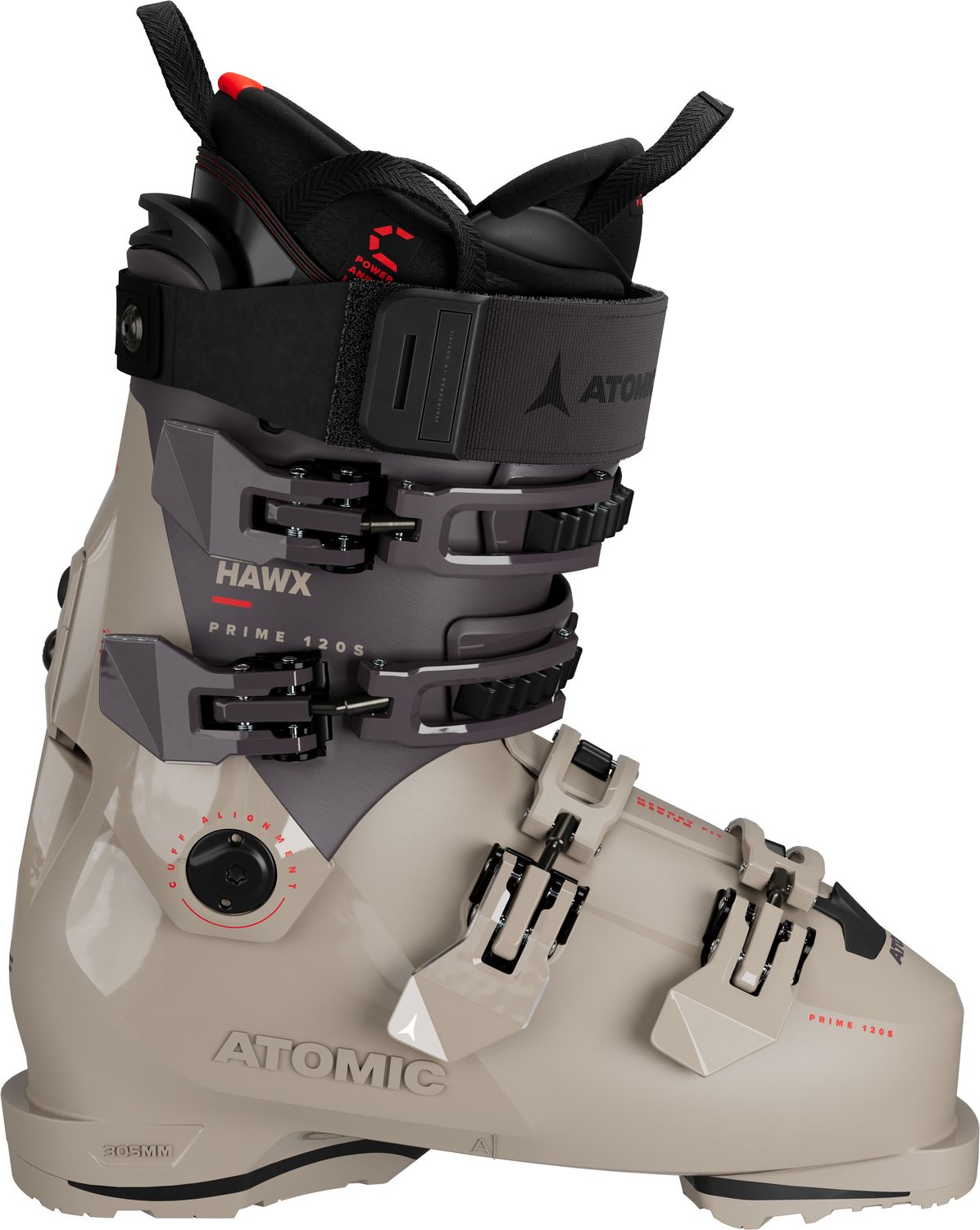 Atomic Hawx Prime 120 S GW Ski Boots, Color: CEMENT/NOT, Size: 25/25.5