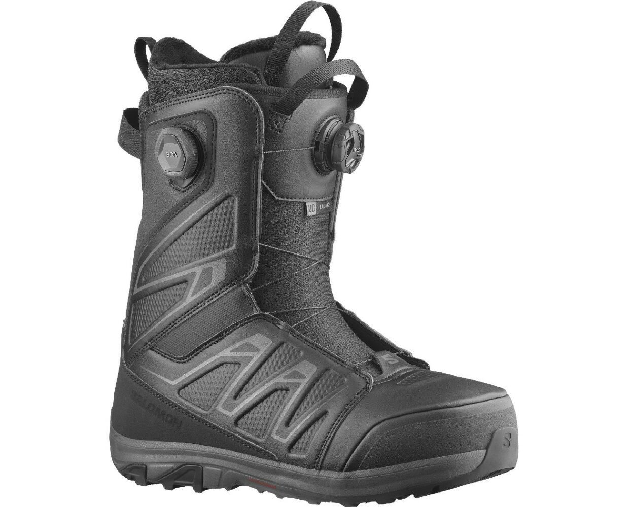 Salomon Launch Boa SJ BOA Men's Snowboard Boot 2024/25, Color: Black, Size: 25
