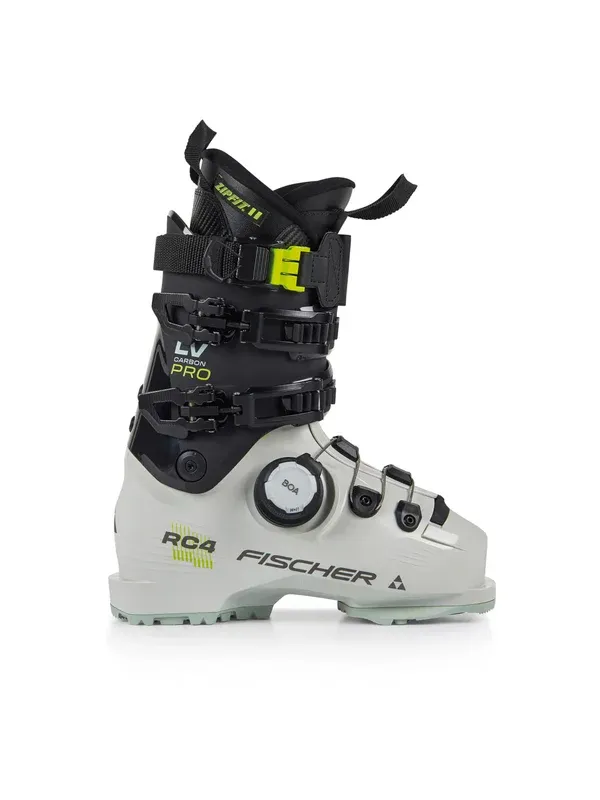 Fischer RC4 Pro LV BOA Ski Boots 2025/26, Color: Snow / Carbon, Size: 24.5