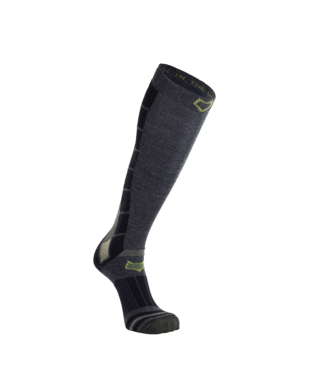 Fox River Grenoble Ultra Lightweight Over-The-Calf Sock, Color: Grey/Black, Size: M