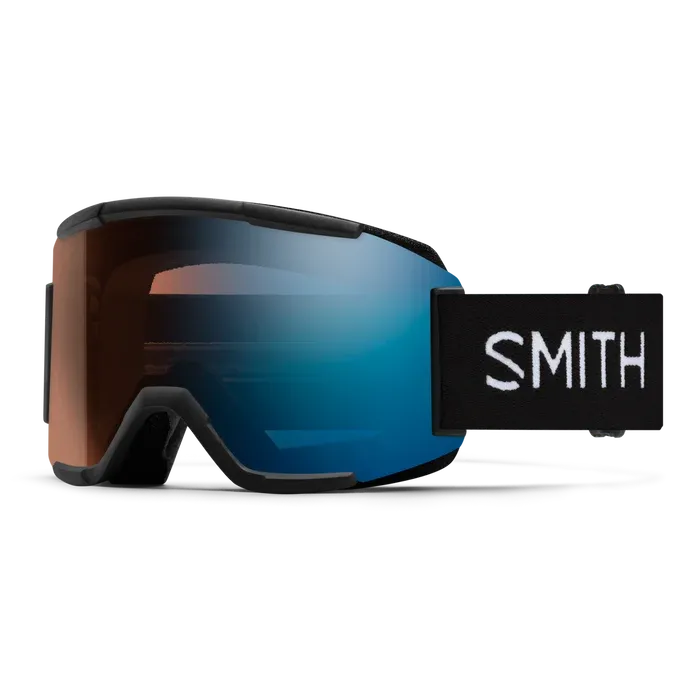 Smith Squad Goggles Black w/ ChromaPop Pro Photochromic Blue Mirror Lenses