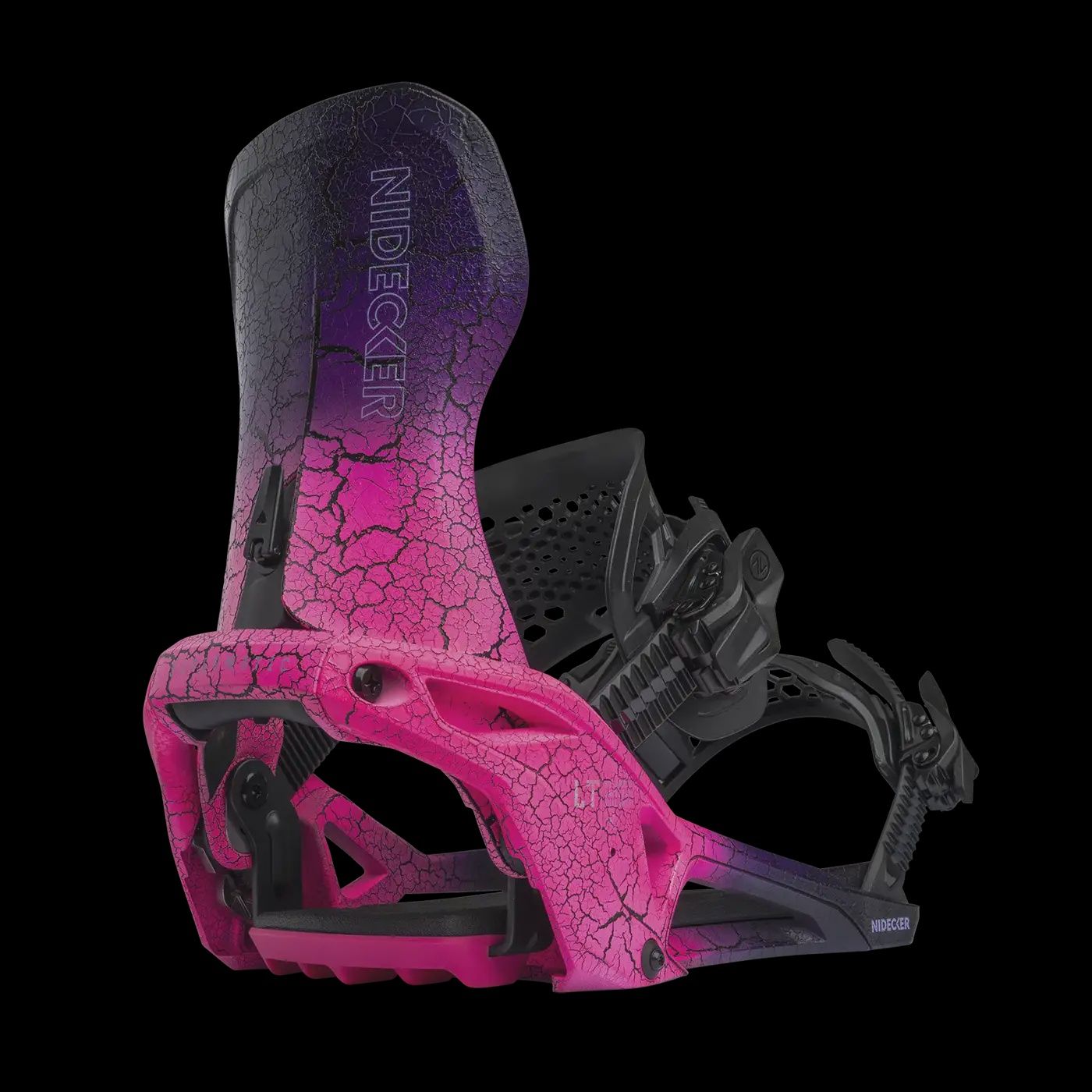 Nidecker Supermatic LT Snowboard Bindings, Color: Magma, Size: M