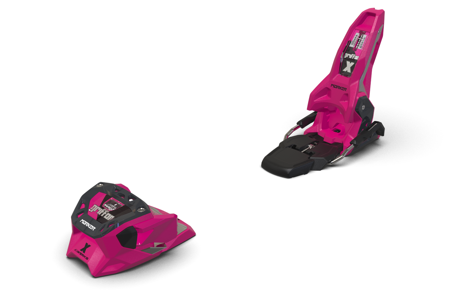 Marker Griffon X 13 Mwerks Bindings 2026/27, Color: Pink/Graphite (1970), Size: 90MM