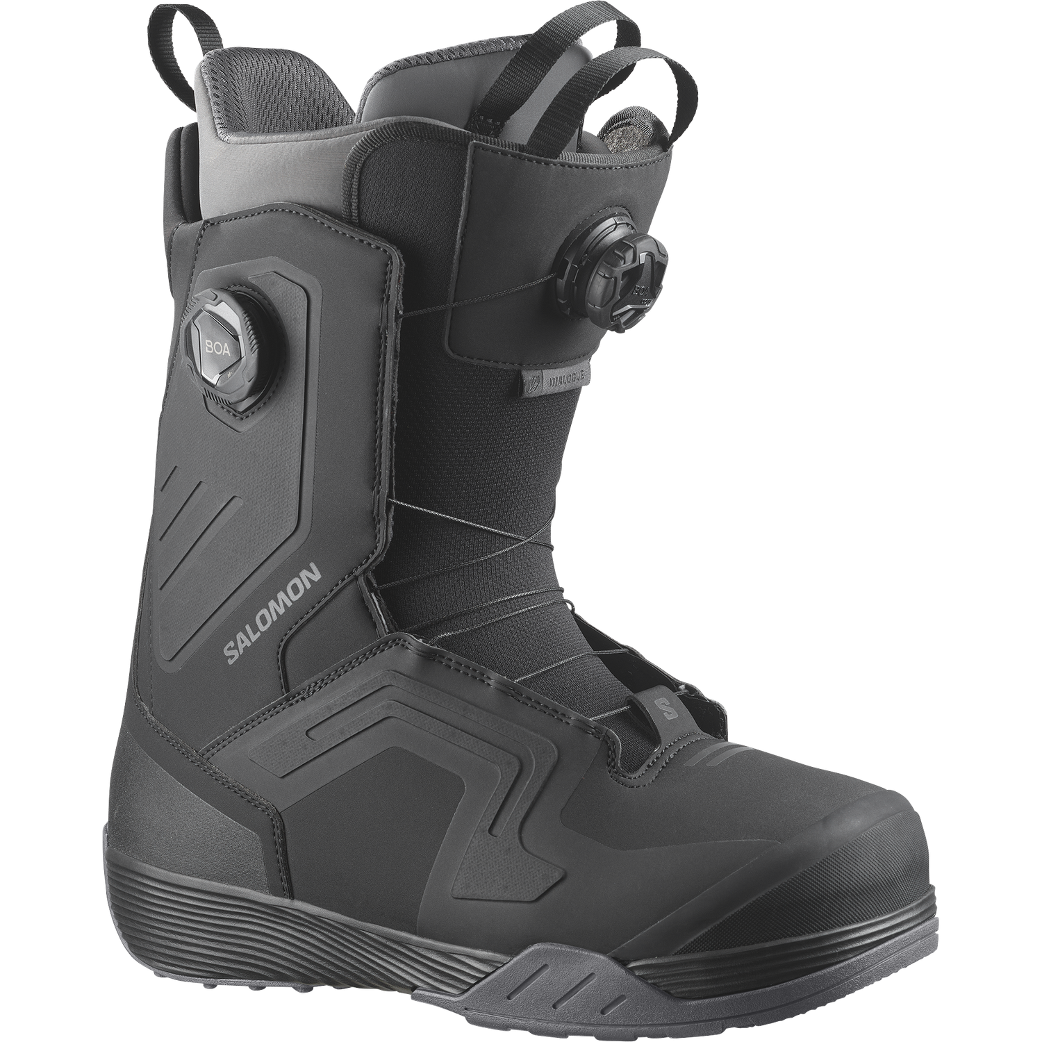 Salomon Dialogue Dual Boa Wide Snowboard Boots 2026/27, Color: Black, Size: 7