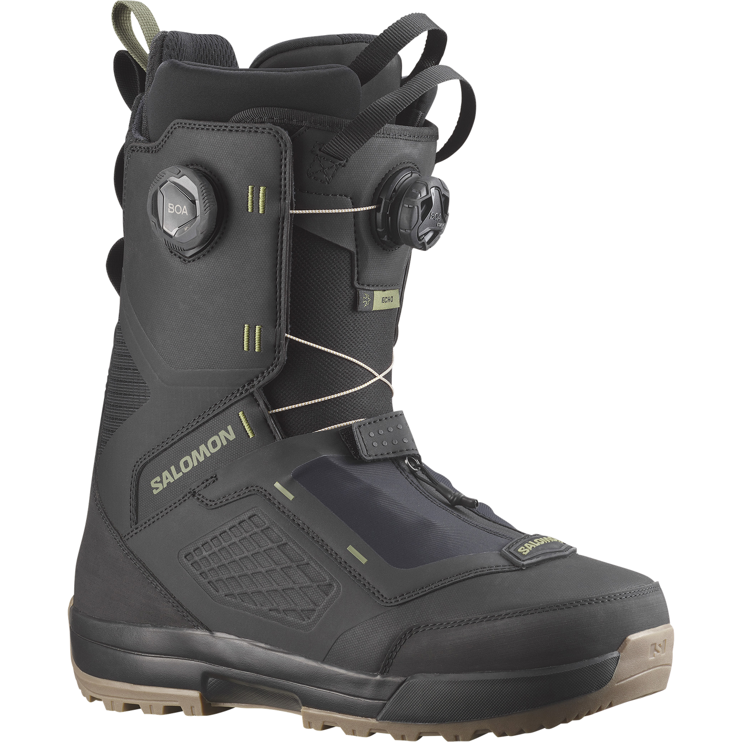 Salomon Echo Dual Boa Snowboard Boots 2026/27, Color: Black, Size: 7